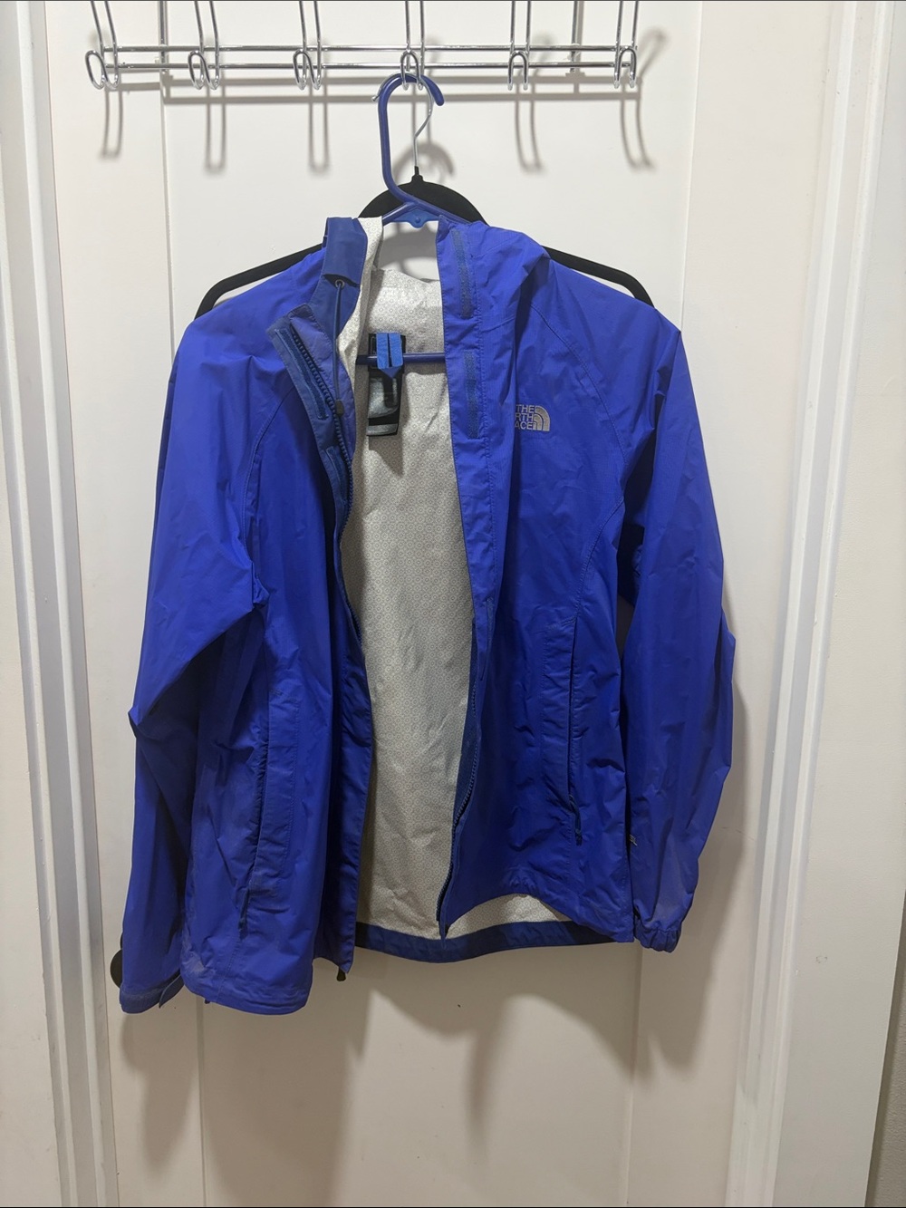 The North Face Women’s Royal Blue Waterproof Raincoat with Hood